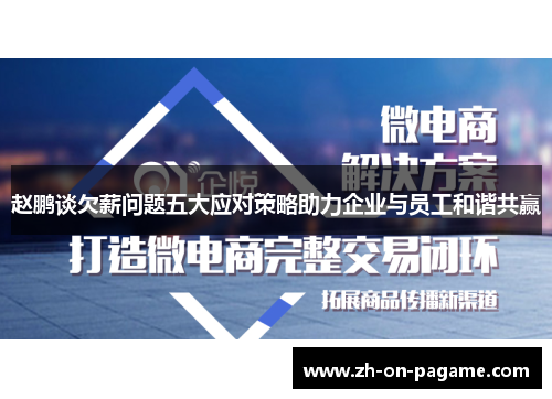 赵鹏谈欠薪问题五大应对策略助力企业与员工和谐共赢